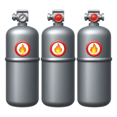CO2 gas cylinder sticker