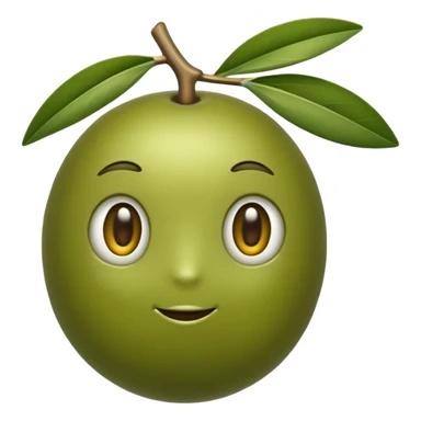 fun looking cartoon olive sticker