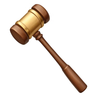 Auction hammer with bid sticker