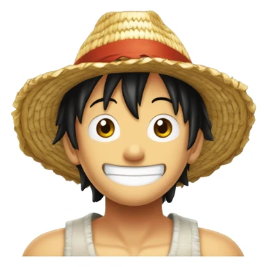 juste le chapeau de paille de luffy sticker