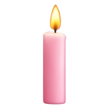 light pink candle sticker