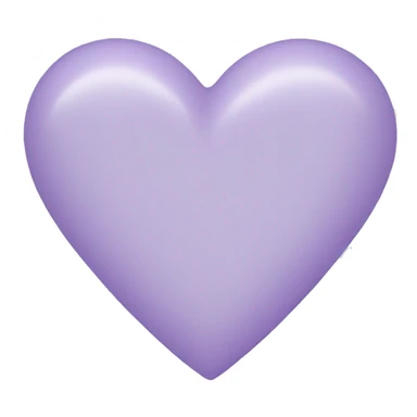 pale lavender heart sticker