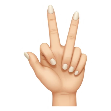 create a hand with middle finger down sticker