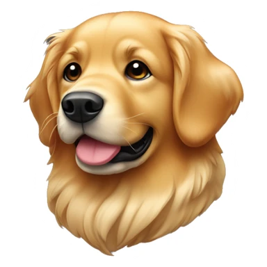 Un golden retriever dolcissimo con collare rosso sticker