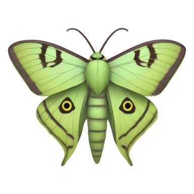 lunar moth sticker