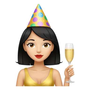 perfect but make the woman’s hair black sticker