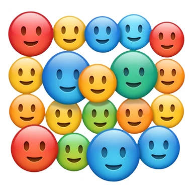 3d plain circle multi colour  sticker