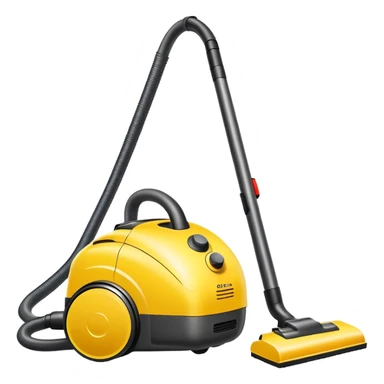 yellow Vacuum cleaner bag sticker