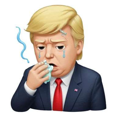 Trumps head vomiting  sticker