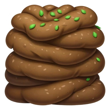 Poop green sticker