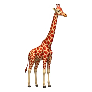red giraffe sticker