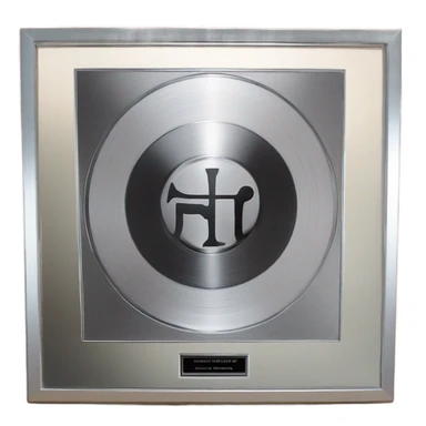 platinum album plaque  sticker