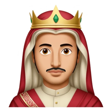 Mohamed bin salman, saudi crown with red with white "shimaq", saudi style sticker