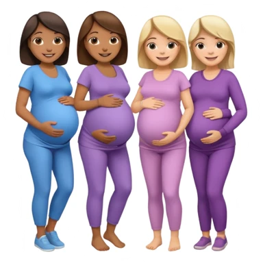 a group of Pregnant women  sticker