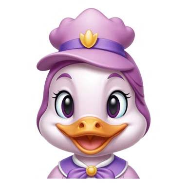 Daisy Duck from Disney smiling sticker