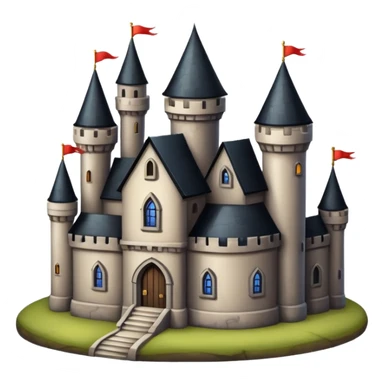 Дом с замком sticker