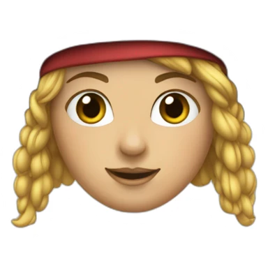 a pirate girl sticker