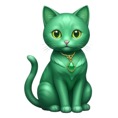 emerald gem cat the inclueding the whole body sticker