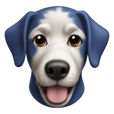 Dog as a blueberry sticker