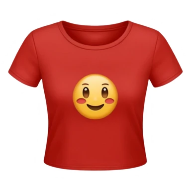 red crop t-shirt sticker