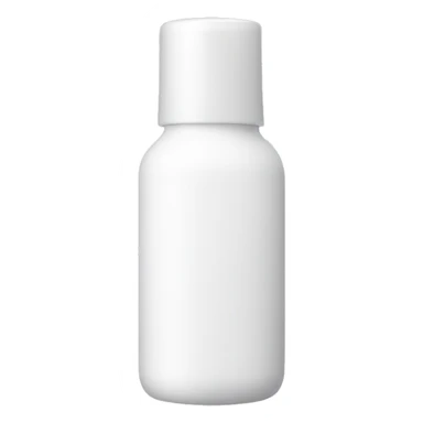 white skincare bottle sticker