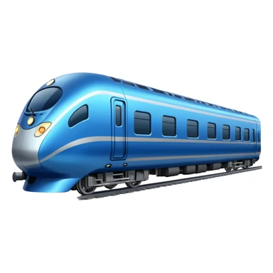 blue passenger train sticker