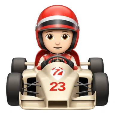 Formula racer sticker