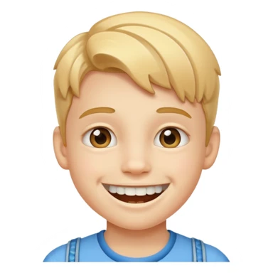 kid with braces sticker