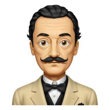 Fais-moi un masque de Salvador Dali d'une manière réaliste, la même série que La Casa de Papel sticker