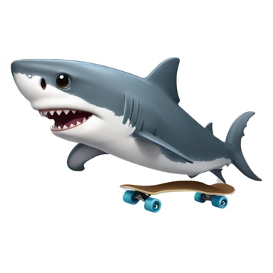 Shark skating with tony hawk sticker