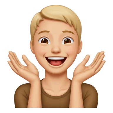 Hands across neck choking while laughing sticker