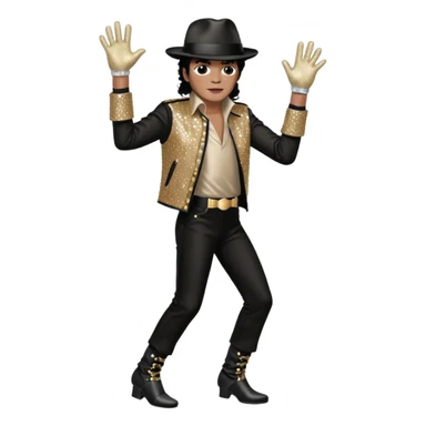 Michael Jackson moonwalking sticker