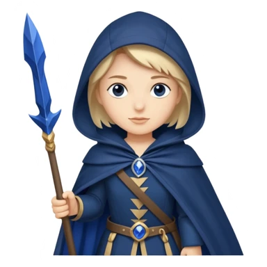 Sapphire Marshal + navy cloak + banner spear sticker