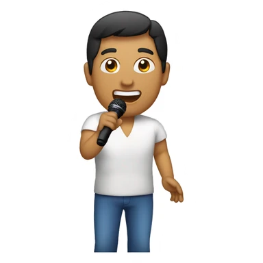 Filipino doing karaoke sticker