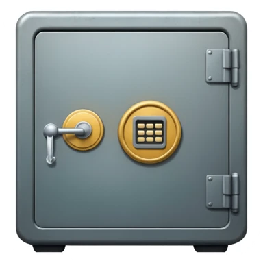 a metal safe sticker