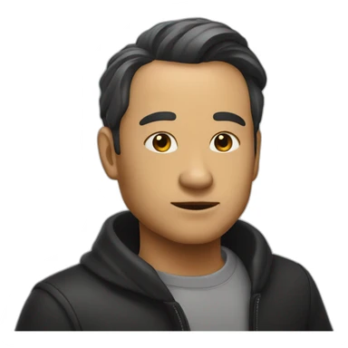 Un noir roux et chinois sticker