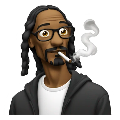 Snoop dogg smoking  sticker