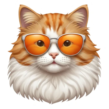 Cat ewith sunglasses sticker