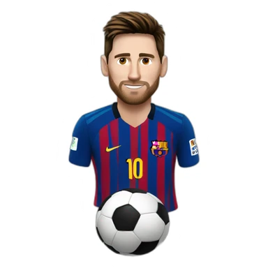 messi soccer sticker