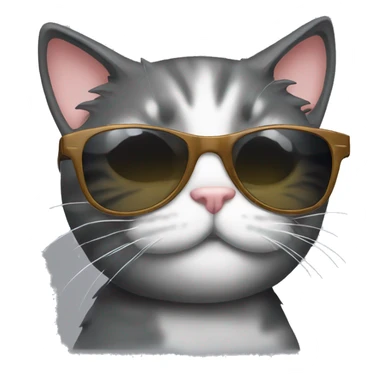 Sunglass with kitty sticker