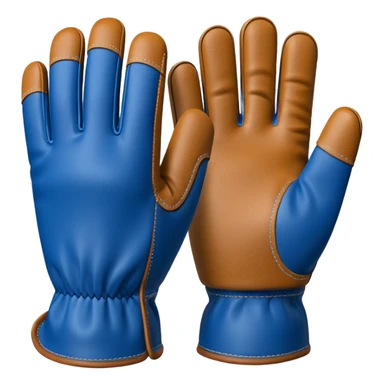 Protective Work Glove blue sticker