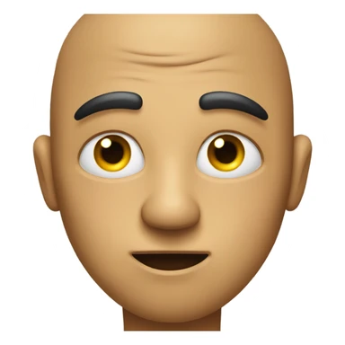 Eyes by side judging serious expression on emoji sticker