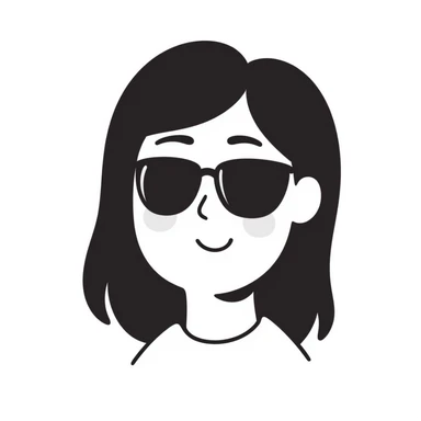 Fashionable sunglasses in pastel colors (dd9fb0, ffc6d3, a3bfc9, c4bee2, f1b091), hand-drawn doodle style sticker