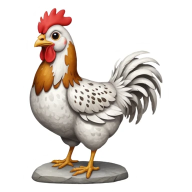 stone texture  chicken sticker