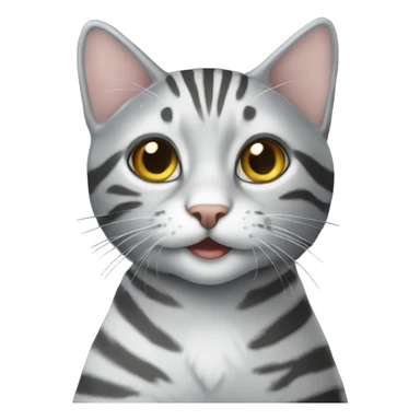 Silver tabby on cruise  sticker