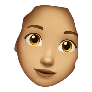 Long brown light wavy haired girl sticker