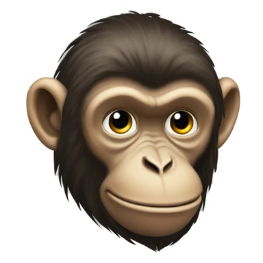 Ukrainian-Monkey. crested head, long whiskers  sticker