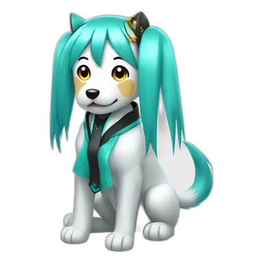 Hatsune Miku heat dogs sticker