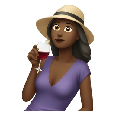 Women drinking wine on beach sticker