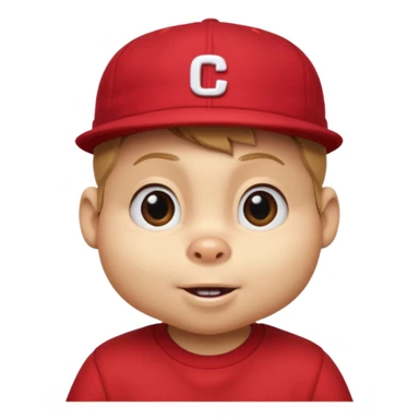 CHIPMUNK ALVIN FROM ALVIN AND THE CHIPMUNKS WITH RED SHIRT AND RED HAT VERY SKINNY AND MALNOURISHED sticker